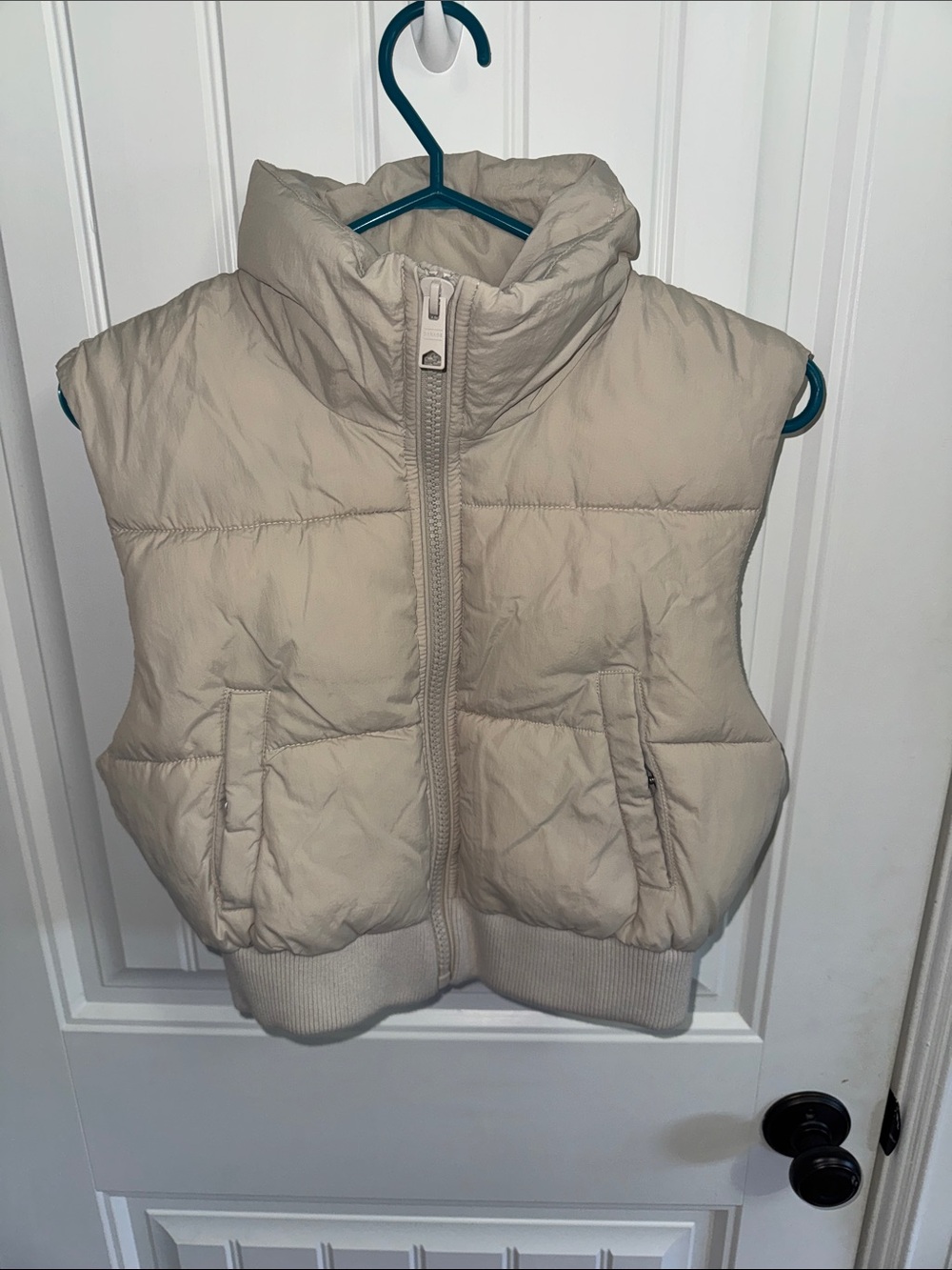Garage Cream Quilted Puffer Vest